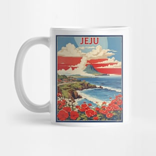 Jeju South Korea Travel Tourism Retro Vintage Mug